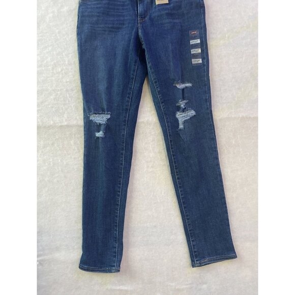 Levis Levi 721 High rise Skinny Jeans Size 30 x 30 Women New Distressed Skinny - Picture 3 of 16